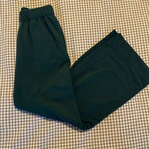 GAP Dark Green Wide Leg Sweatpants
